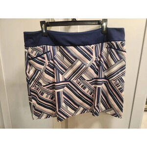 Adidas Golf Ultimate Printed Skort Night Indigo/True Pink Sz XL